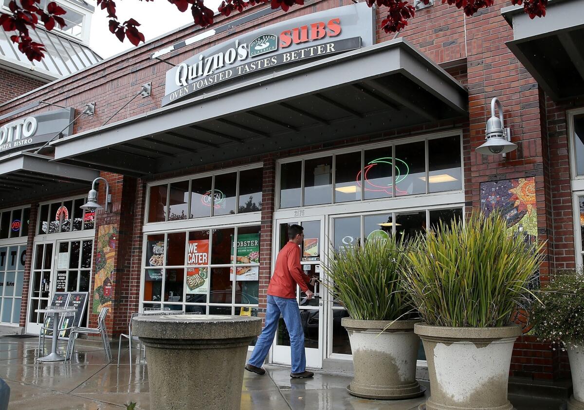 Quizno's, home of the toasted sub, filed for bankruptcy Friday.