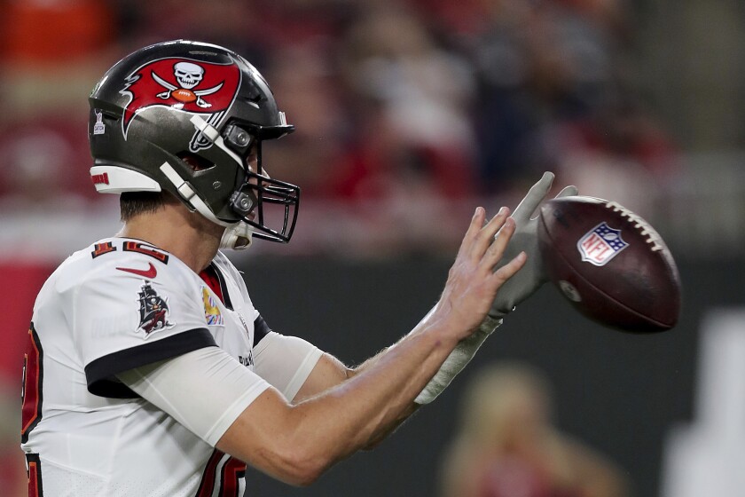 Tampa Bay Buccaneers quarterback Tom Brady (12)