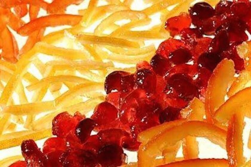 Candied citrus peel, glacé cranberries and spirit-soaked fruits are easy to make and are thoughtful gifts for the home baker. Recipe: Candied fruit