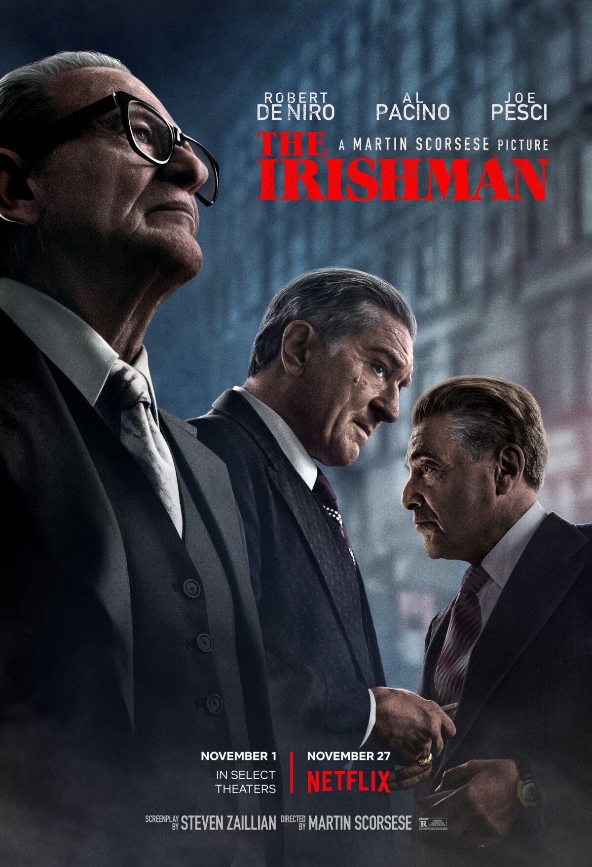 ‘The Irishman’ screens Oct. 17 at ArcLight Cinemas in UTC.