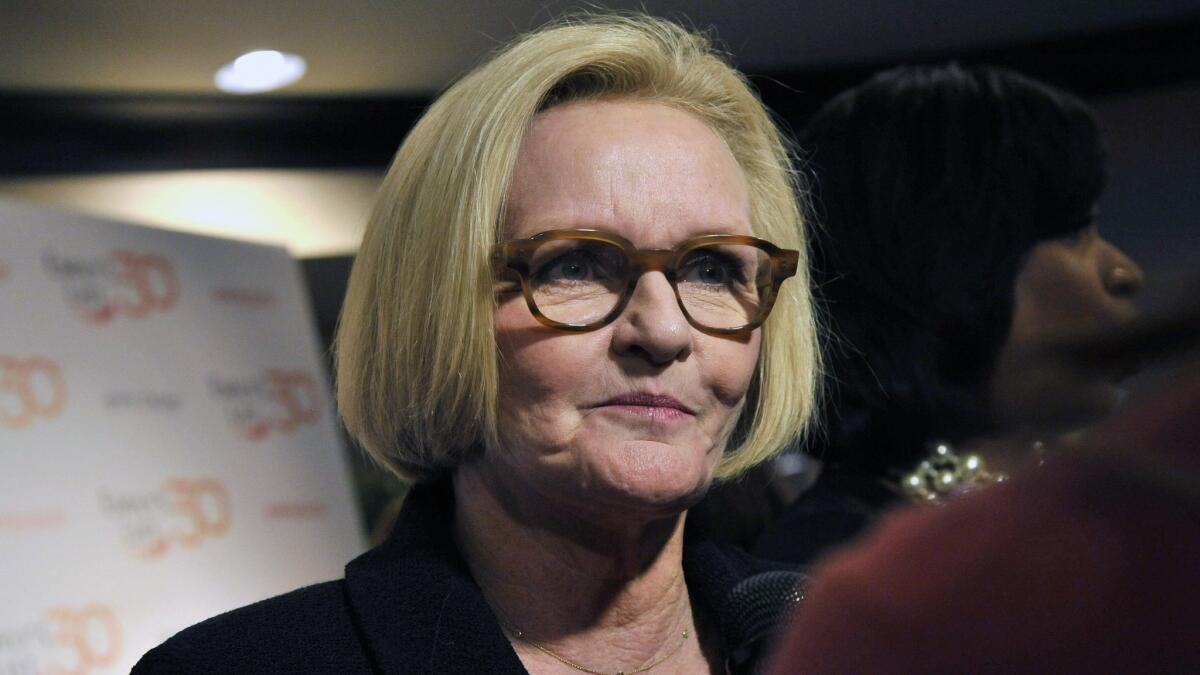 Missouri Sen. Claire McCaskill attends an event in Washington on March 3.
