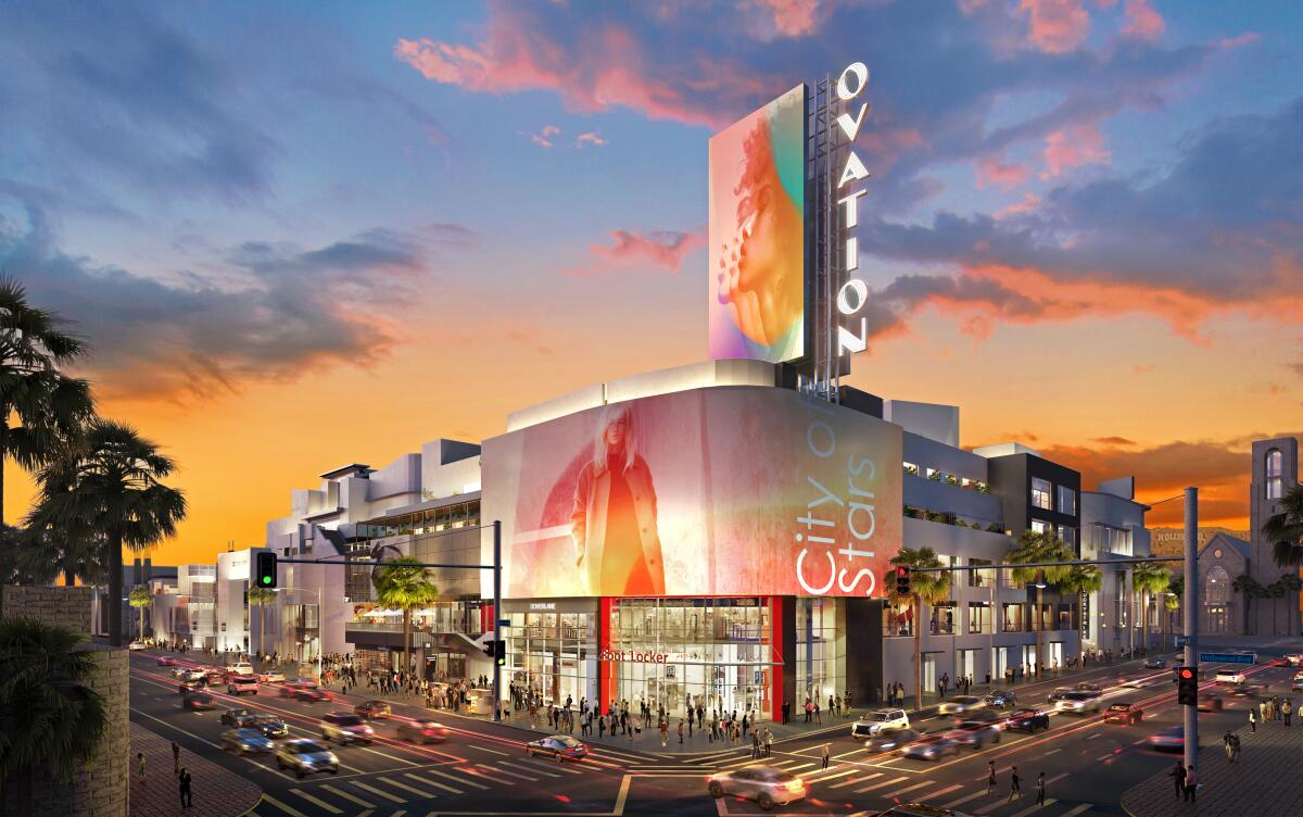 Rendering of the Hollywood & Highland shopping and entertainment center 