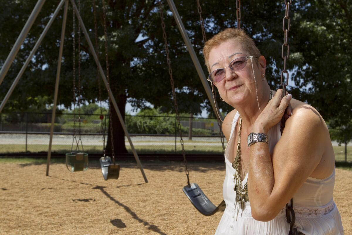 Norma McCorvey on a summer afternoon in Smithville, Texas.