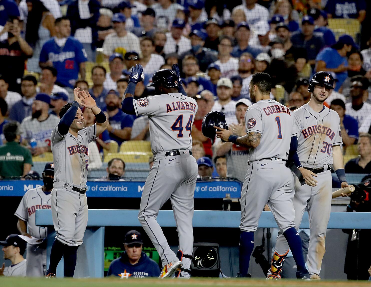 Dodgers Fans Fill Section at Astros' Stadium to Chant 'CHEATERS!