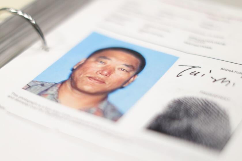 LOS ANGELES, CALIF. -- DECEMBER 20, 2017: Taizhi Cui was a suspect in a 2006 triple murder that happened in L.A. but he was ultimately prosecuted this year in China. It's a fairly unusual resolution -- China doesn't have an extradition treaty with the U.S., and its laws claim broad latitude over crimes its citizens commit abroad. (Myung J. Chun / Los Angeles Times)