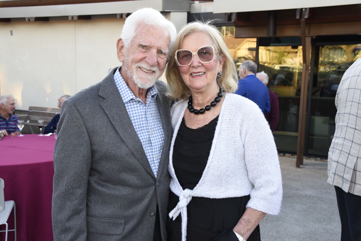 Entrepreneur Marty Cooper with his inventor wife, Arlene Harris, to whom he dedicated his autobiography, "Cutting the Cord."