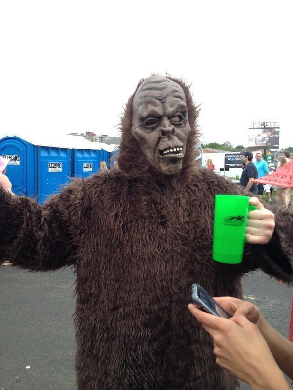 Even gorillas show up for the races