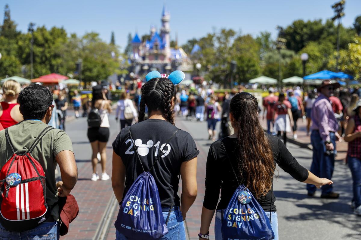 Disneyland visitors in 2019.