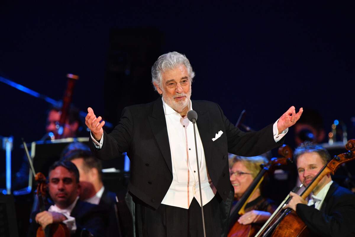 Plácido Domingo in August in Szeged, Hungary. 