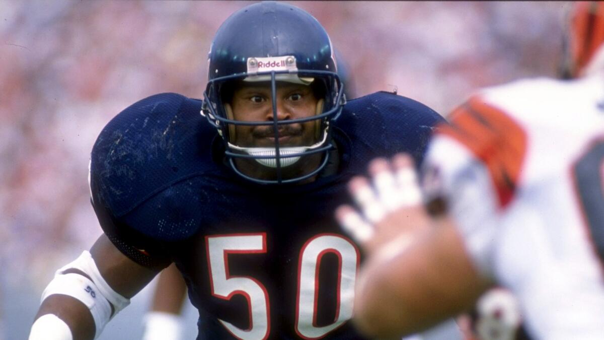 Mike Singletary, and his old-school intensity, anchored the Bears defenses in the 1980s.