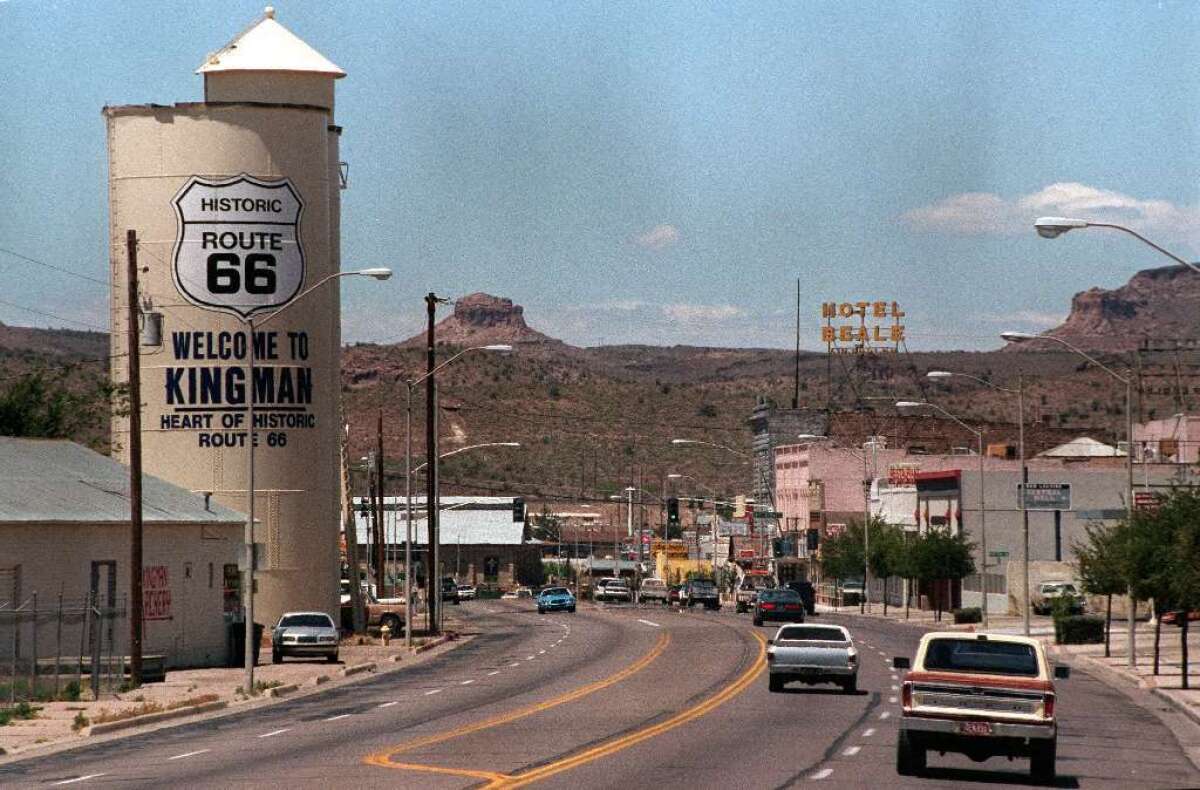 Kingman, Ariz., in Mohave County, where 73% of the vote went to President Trump in the 2016 election. 
