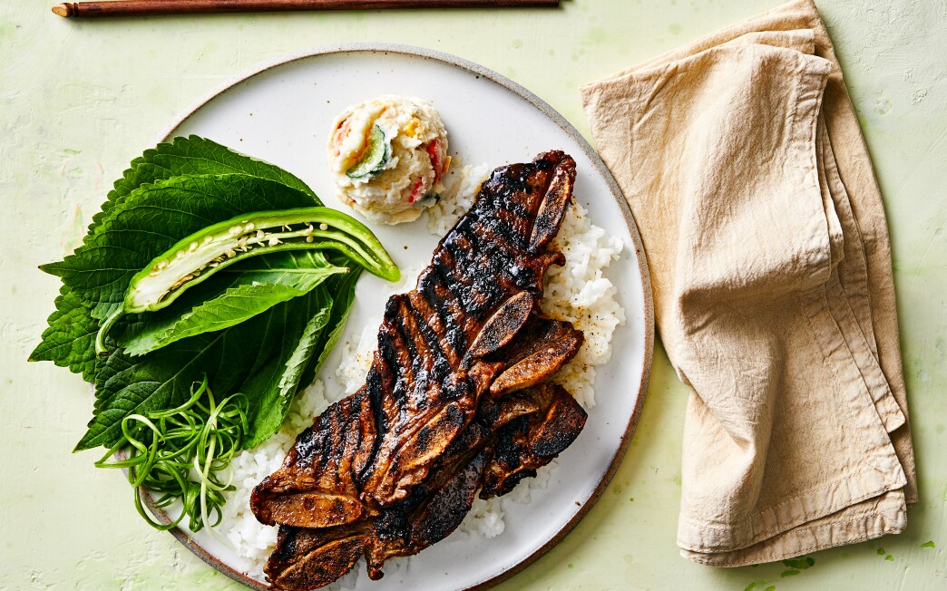 L.A. kalbi, ideal for grilling with friends.