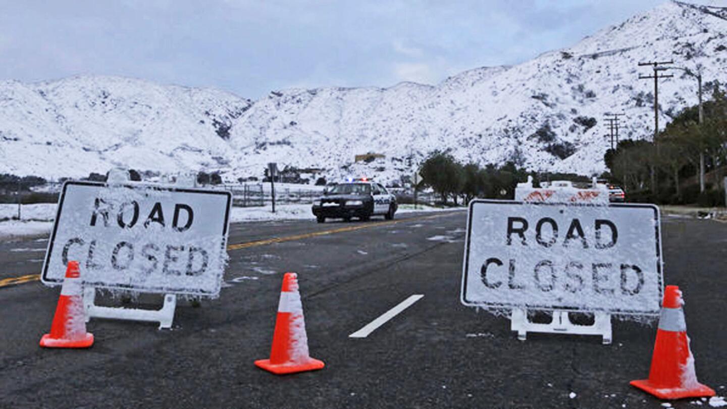 Ortega Highway closed