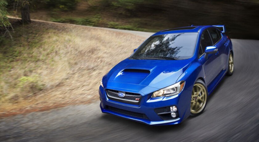 Detroit Auto Show Subaru Debuts 15 Wrx Sti Los Angeles Times