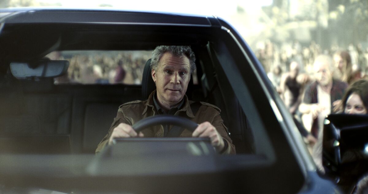 Will Ferrell drives an electric vehicle