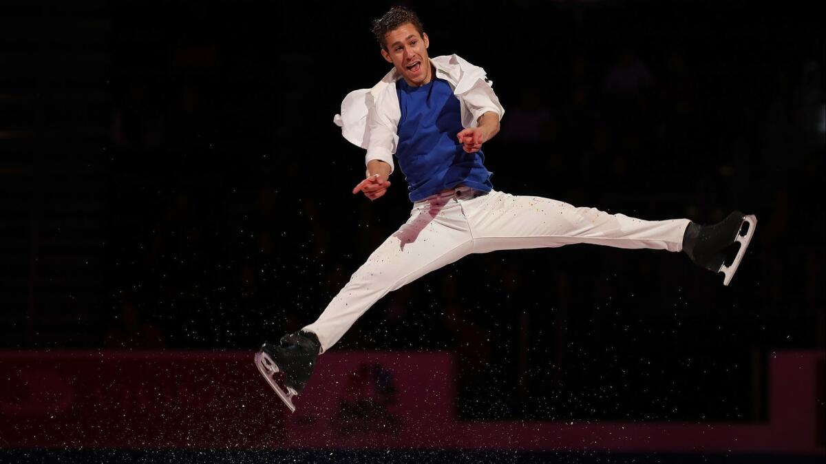 Jason Brown performs following the 2019 U.S. figure skating championships on Jan. 27 in Detroit.