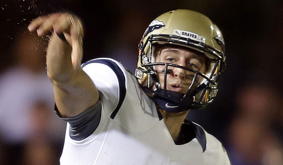 St. John Bosco quarterback Josh Rosen has signed a grant-in-aid with UCLA and will enroll in January.