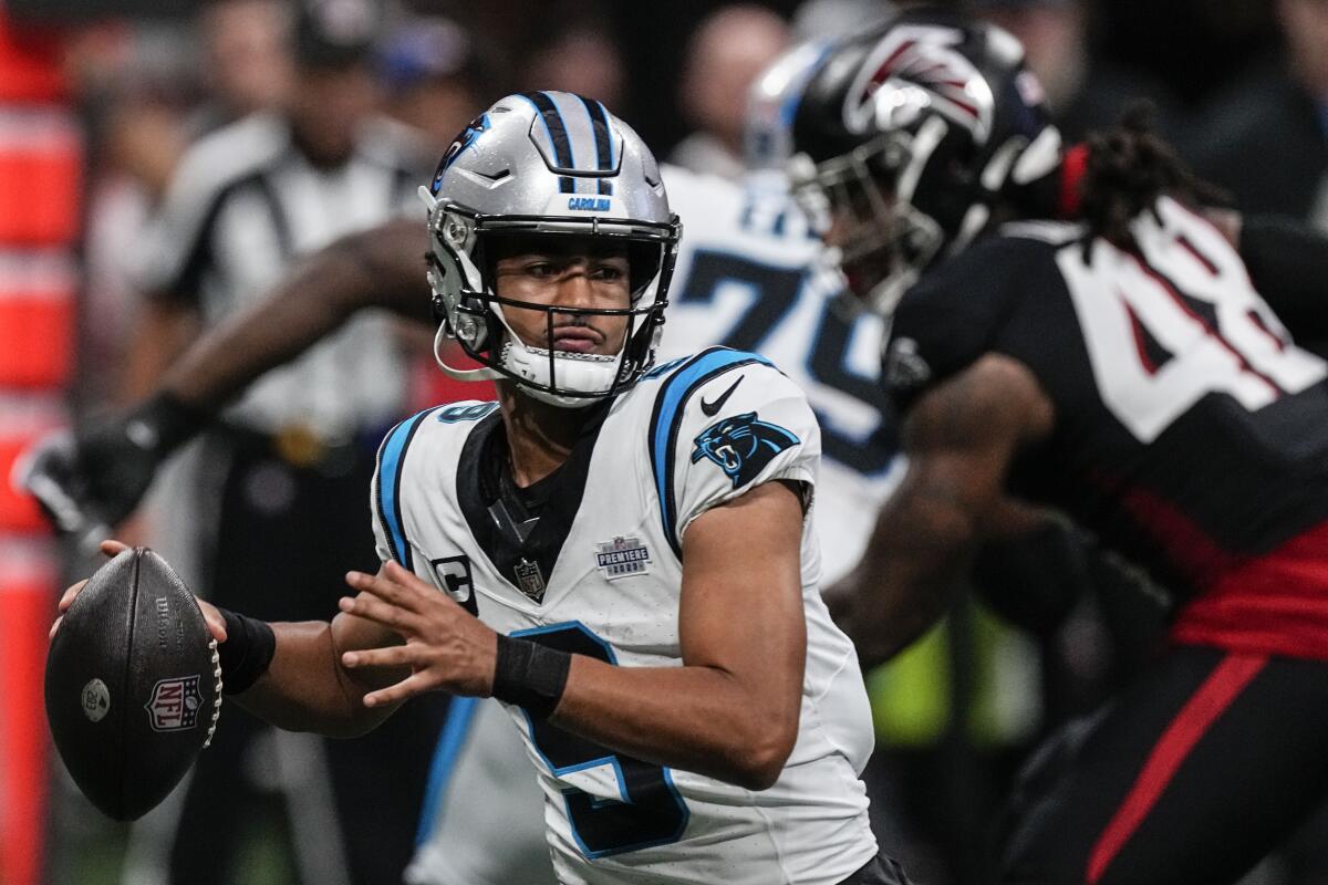 Panthers coach Frank Reich 'encouraged' by Bryce Young's Week 1 outing  despite two INTs, 24-10 loss - The San Diego Union-Tribune