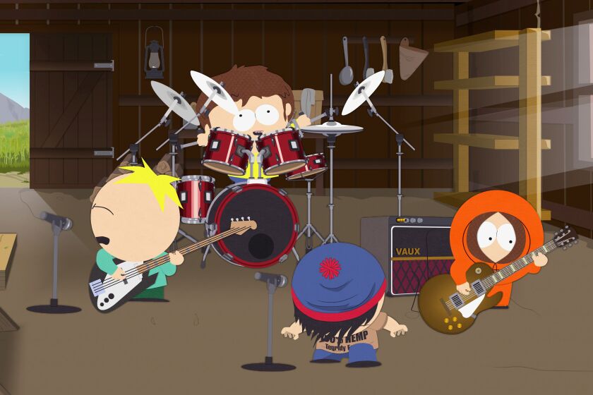 A still from "South Park's" Oct. 2 episode, “Band in China.”