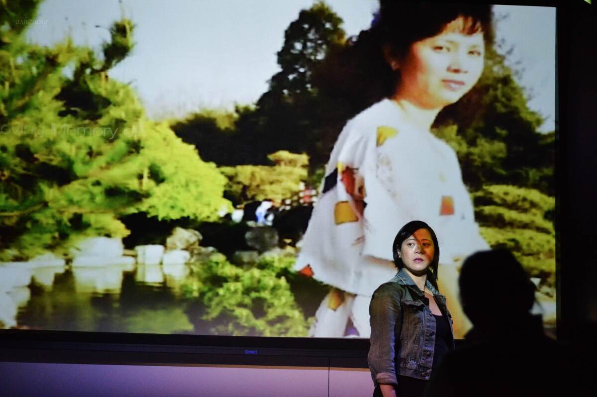 Susan Lieu performs her one-woman show, "140 Lbs: How Beauty Killed My Mother."