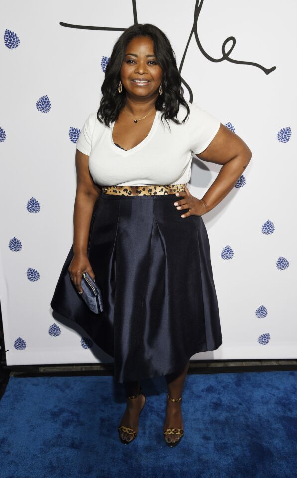 Octavia Spencer at the fifth anniversary of designer Tyler Ellis' accessories line at the Chateau Marmont on Jan. 31, 2017.