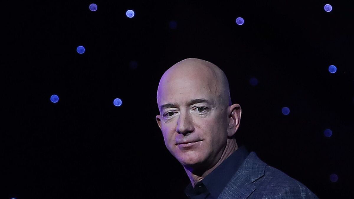 Jeff Bezos, chief executive of Amazon and owner of space launch company Blue Origin, introduces a new lunar landing module called Blue Moon in May.