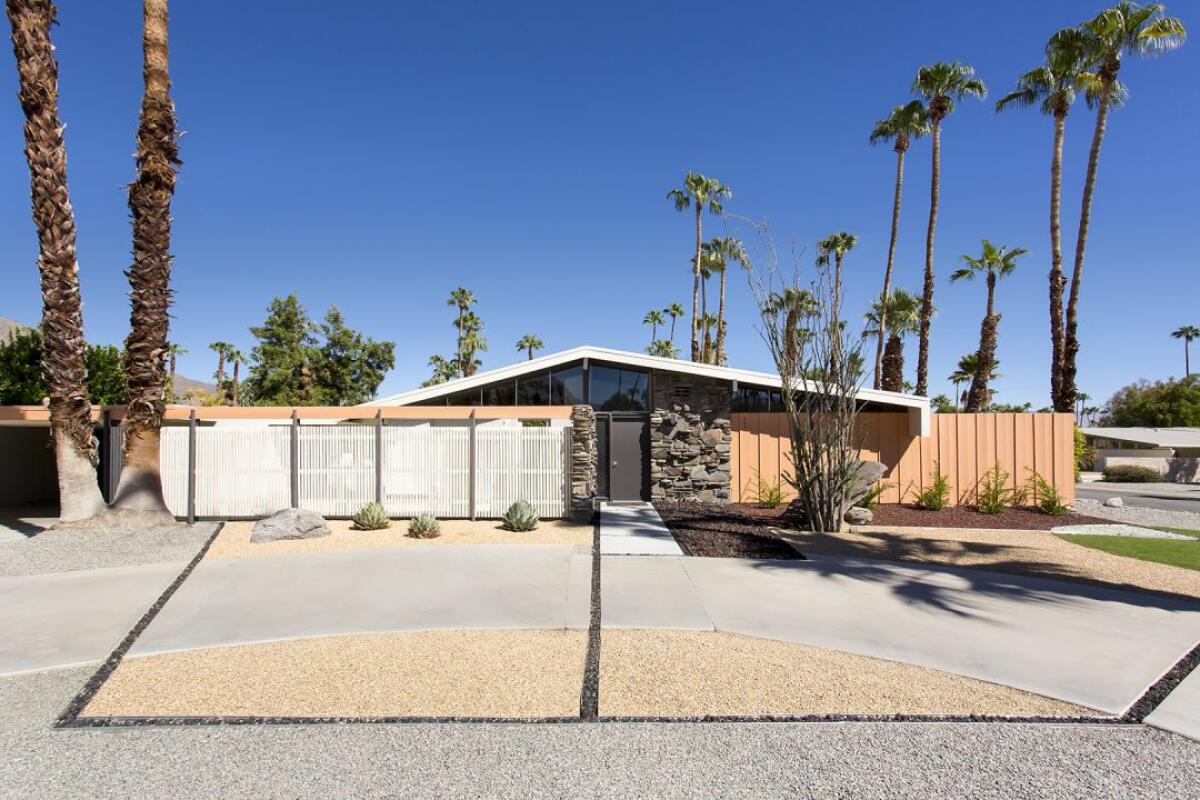 A Midcentury Modern home in Palm Springs.