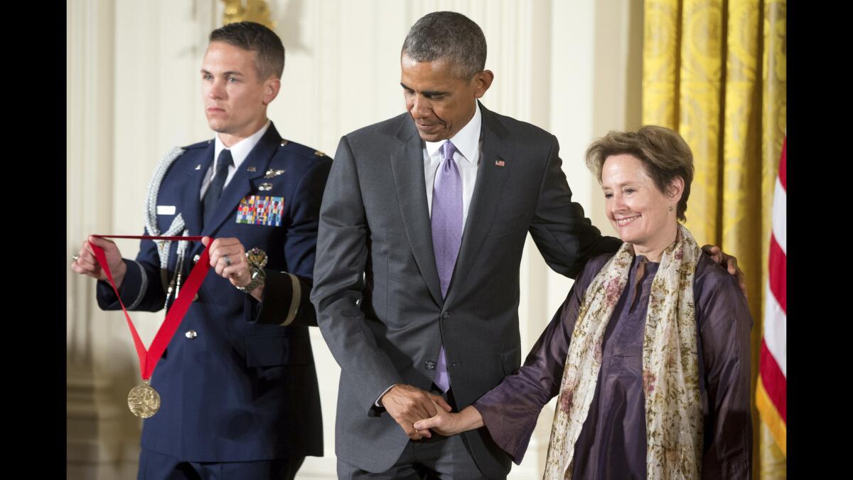 Alice Waters of Chez Panisse was awarded a National Humanities Medal by President Obama.