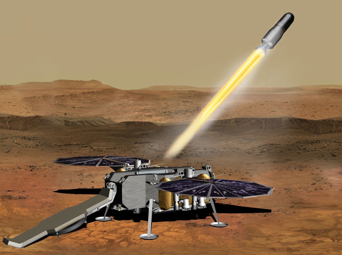 Mars Ascent Vehicle sends rock and soil samples on their way back to Earth