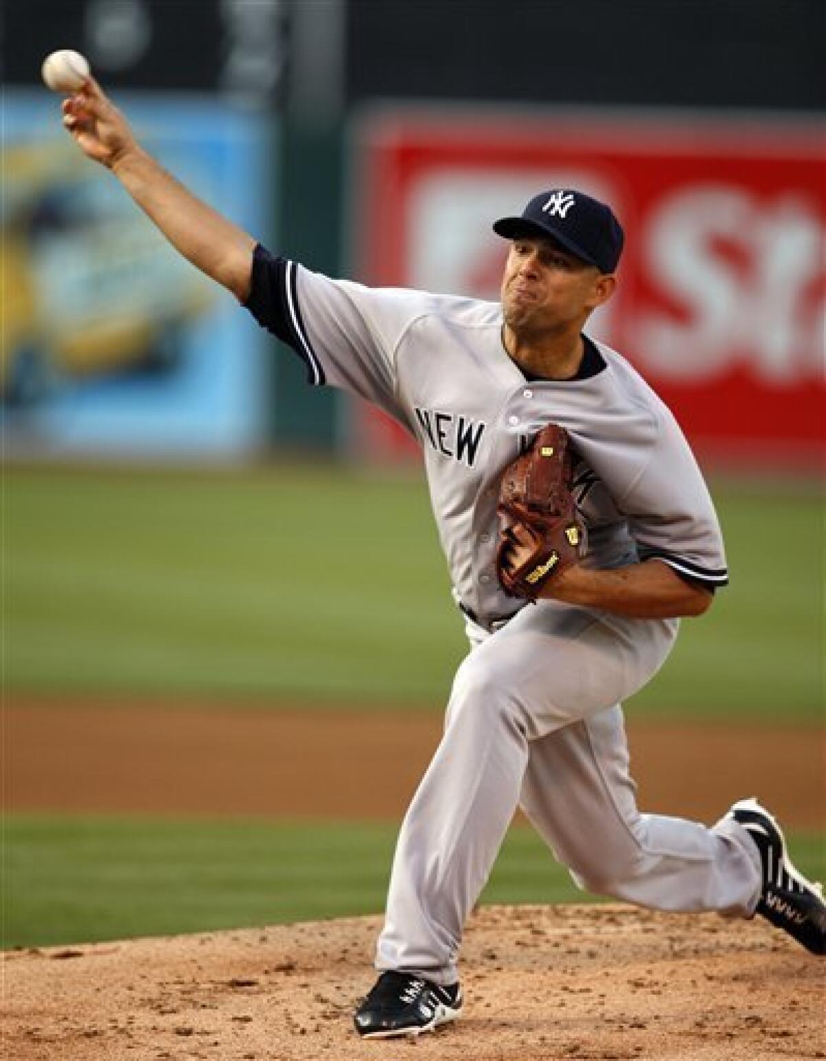 New York Yankees pitcher Joba Chamberlain (62) during game against