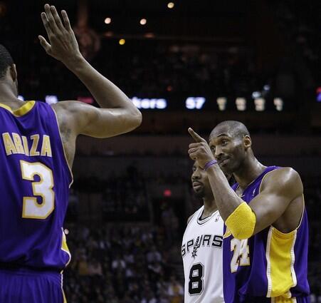 Kobe Bryant, Trevor Ariza, Roger Mason, Jr.