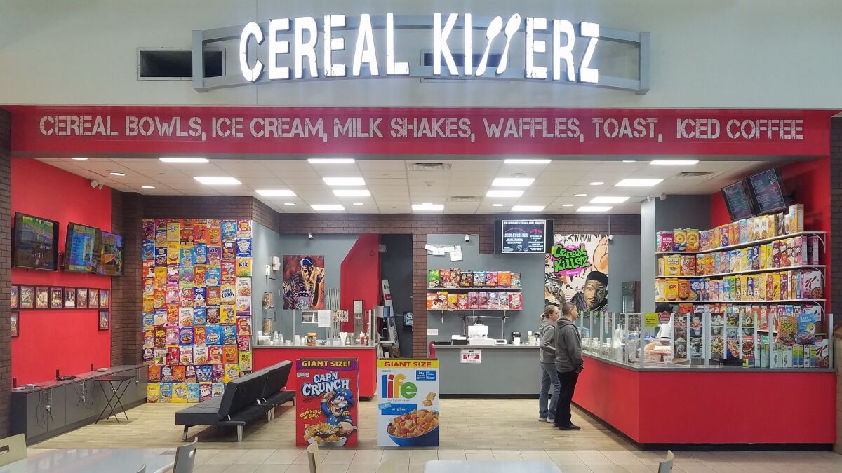 The Cereal Killerz Kitchen is located in a suburban shopping mall outside Las Vegas.