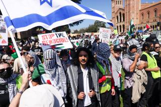 Pro-Israeli and Palestinian demonstrators clashed at UCLA