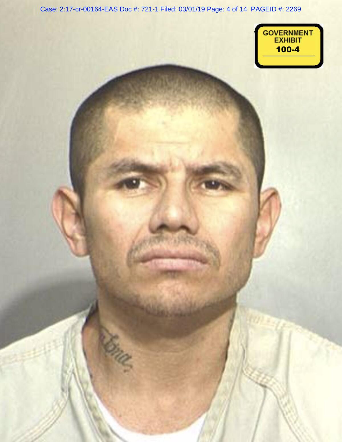 Nelson Alexander Flores, known as Mula, is charged in Columbus, Ohio, with extortion and money laundering.