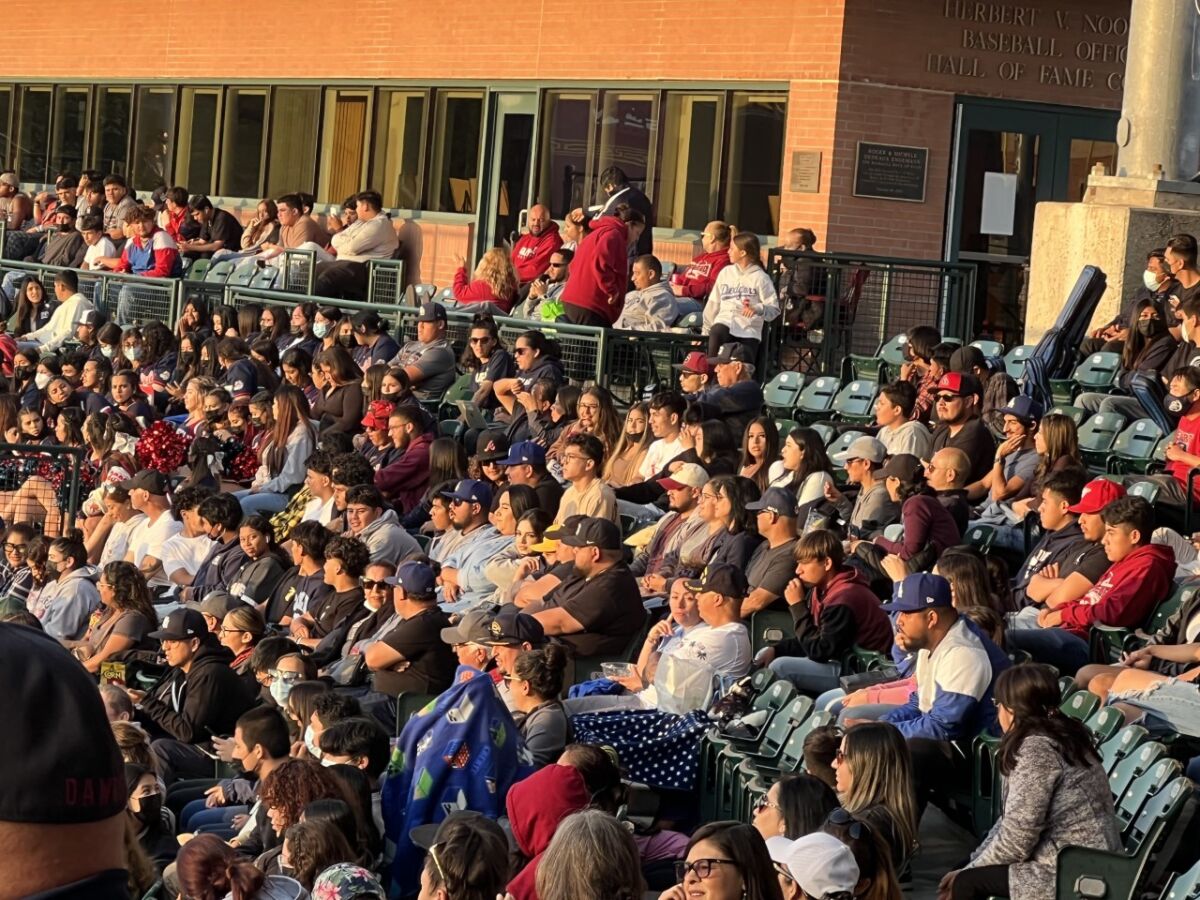 Garfield fans pack USC on Tuesday night cheering on the Bulldogs to 3-0 win over Bell.