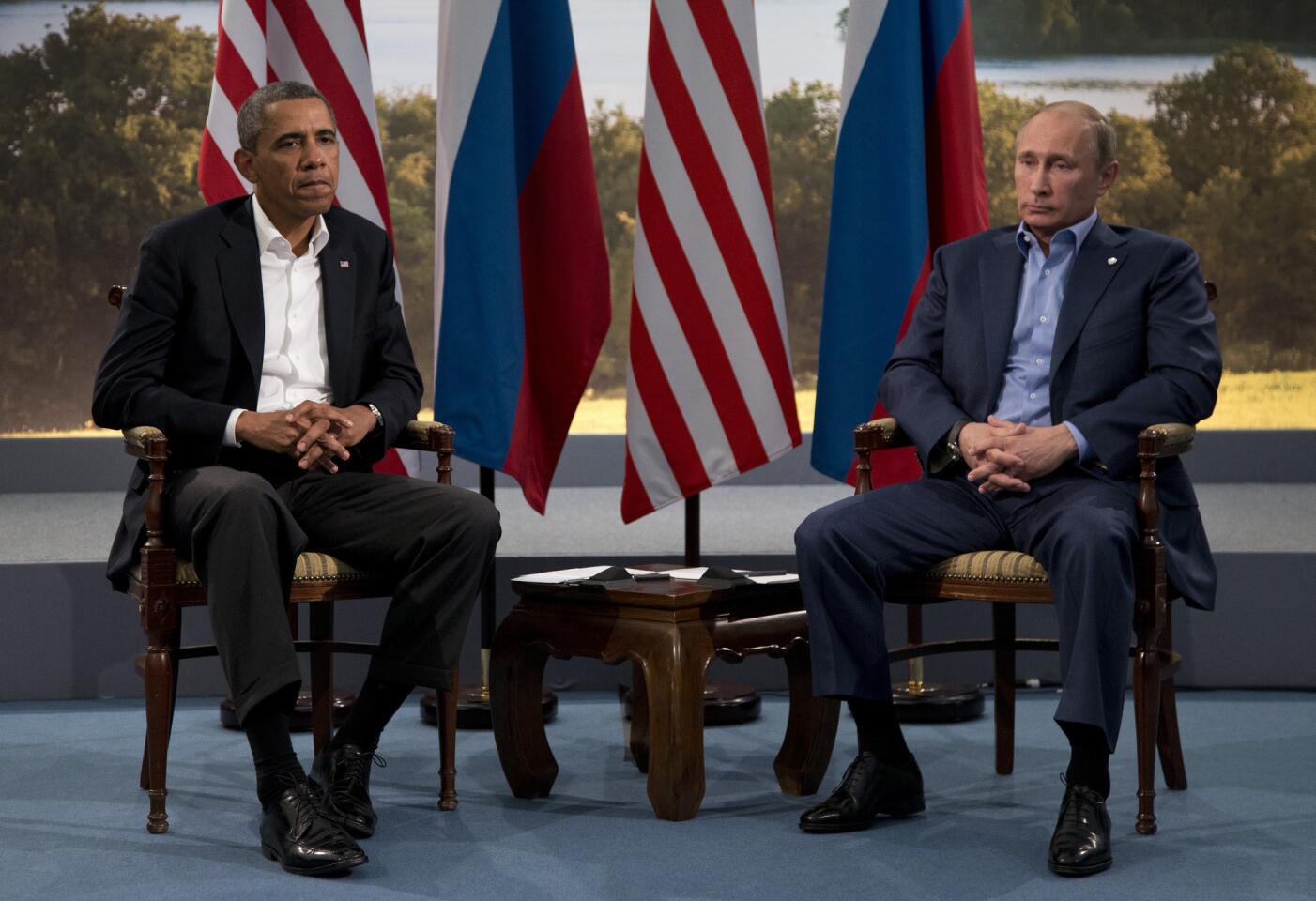 Obama and Putin's awkward sit-down