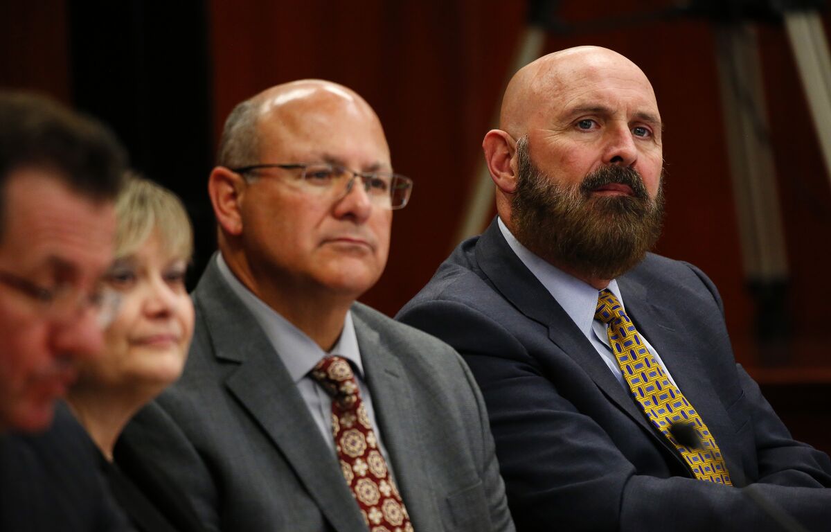 David Wright, right, is a former head of the Los Angeles Department of Water and Power.