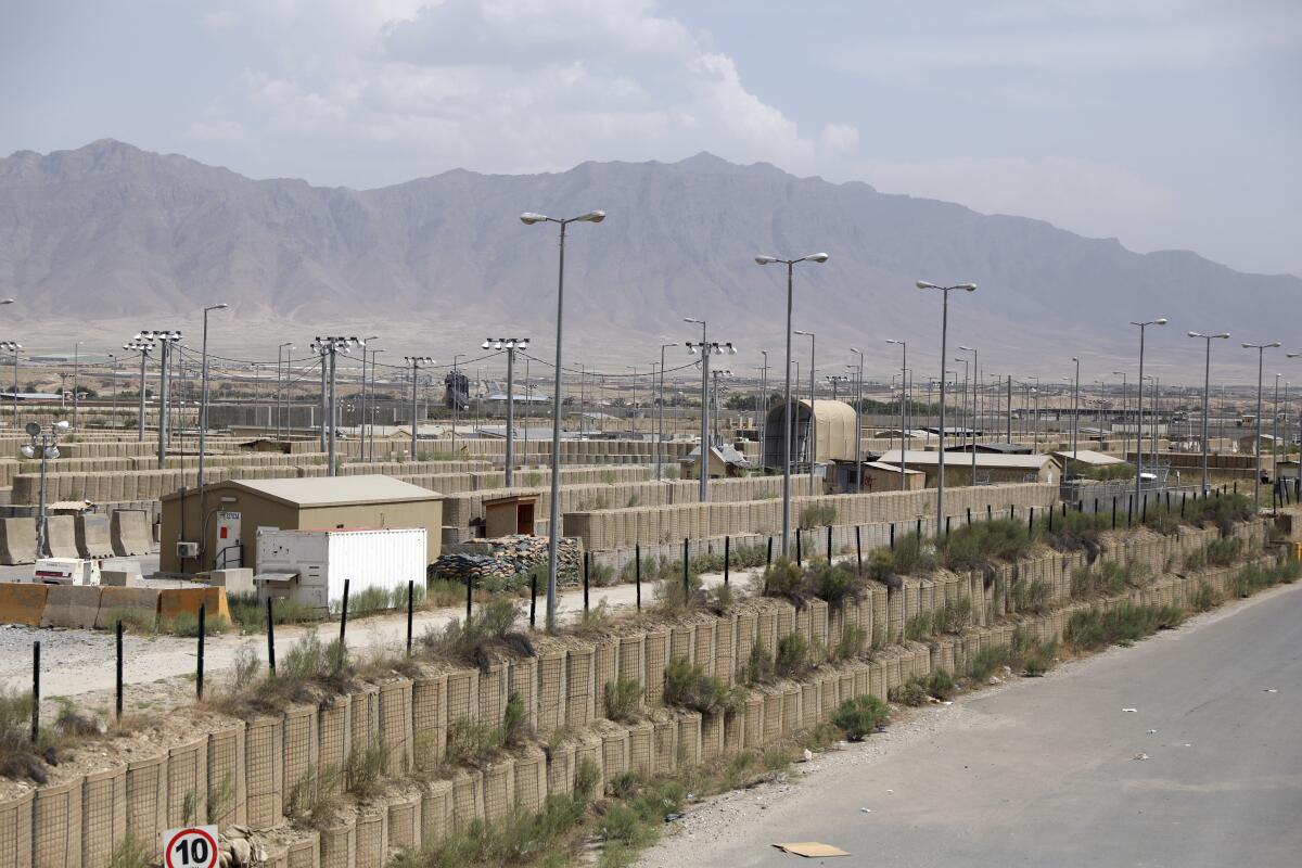 Bagram airfield seen after the American military left the base, north of Kabul, Afghanistan. 