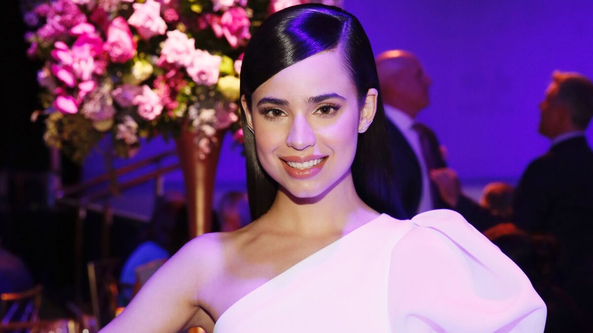 Sofia Carson is among the guests who attended the Los Angeles Ballet Gala in Beverly Hills.