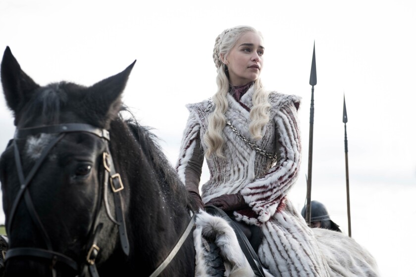 Emilia Clarke portrays Daenerys Targaryen on "Game of Thrones"