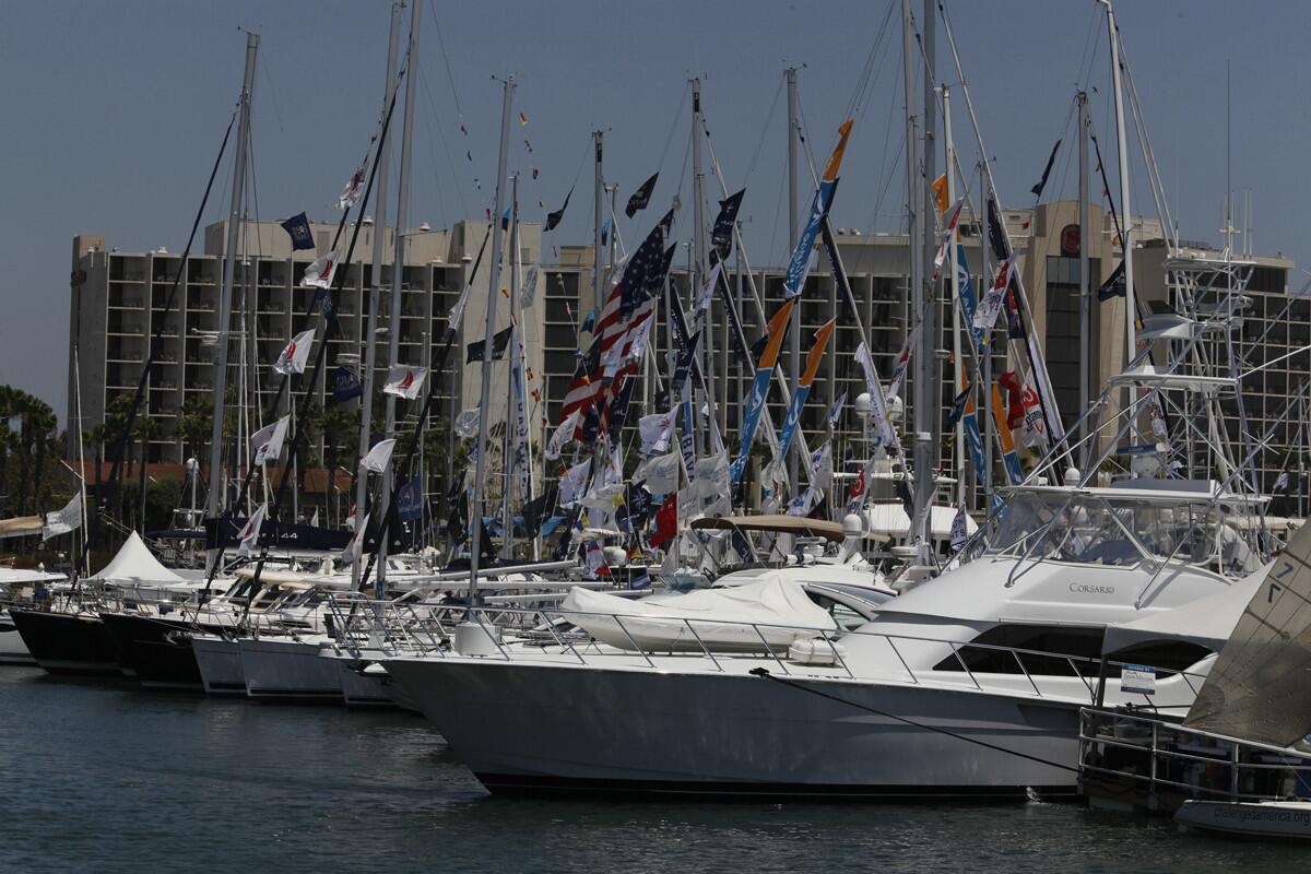 This year's San Diego International Boat Show promises nearly 140 boats for sale.(Union-Tribune file photo)