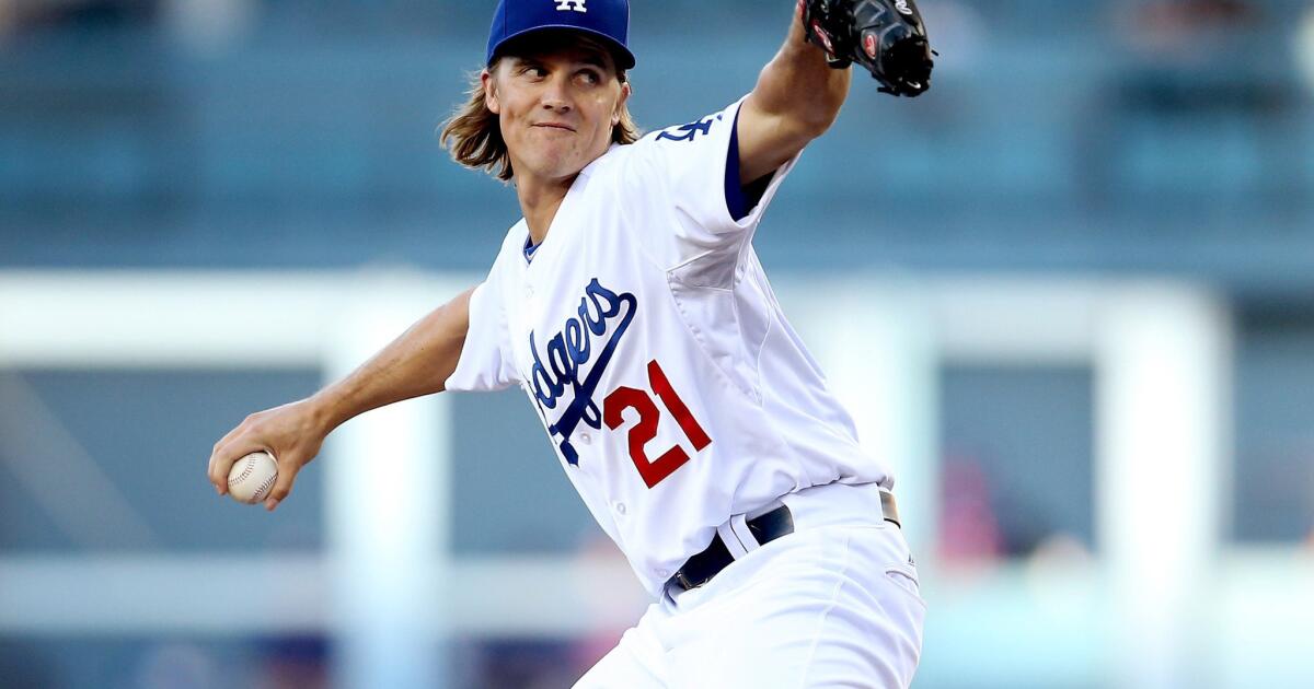Zack Greinke looks more like guy Dodgers signed in 2-1 loss - Los Angeles  Times
