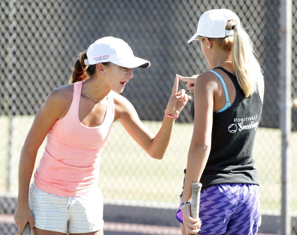La Cañada's sister doubles team of Sophie and Cassie McKenzie won the Rio Hondo League doubles championship on Thursday.