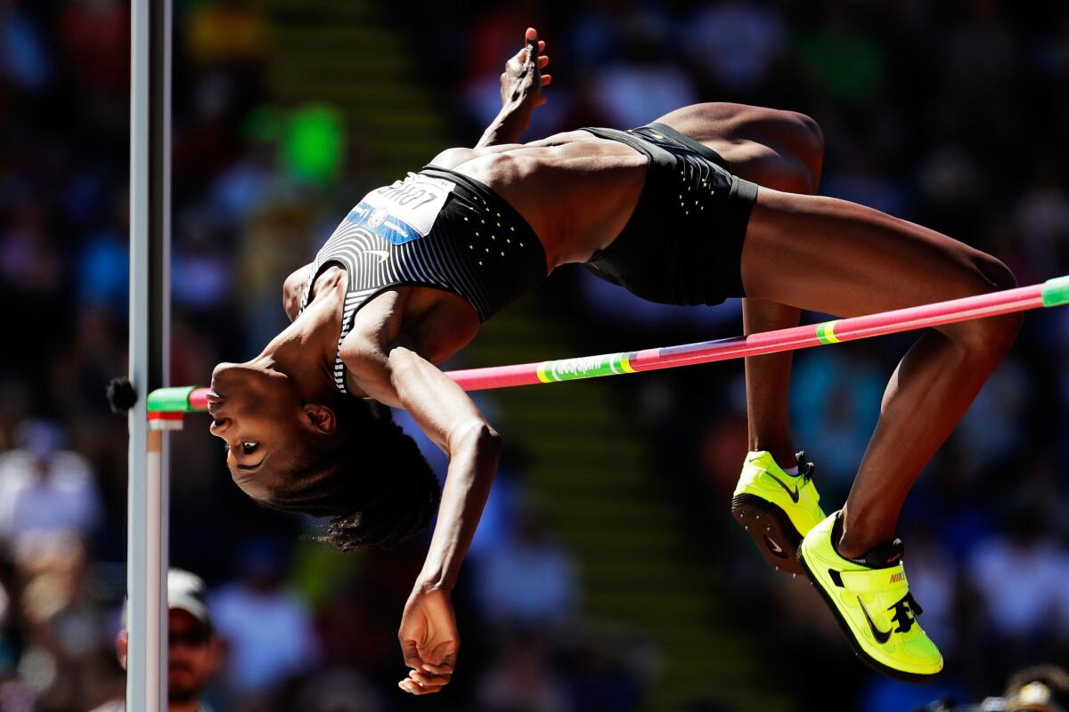 Chaunte Lowe, 32, is one of only a few moms on the U.S. Olympic team. She also owns the best women's high-jump mark in the world this year.