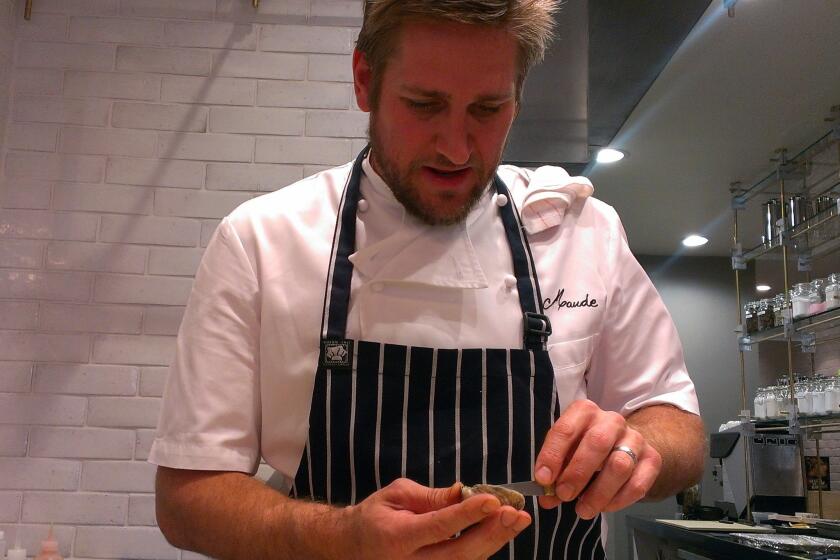 Curtis Stone is chef-owner of Maude, an intimate 25-seat restaurant where he'll serve a seasonal degustation menu.
