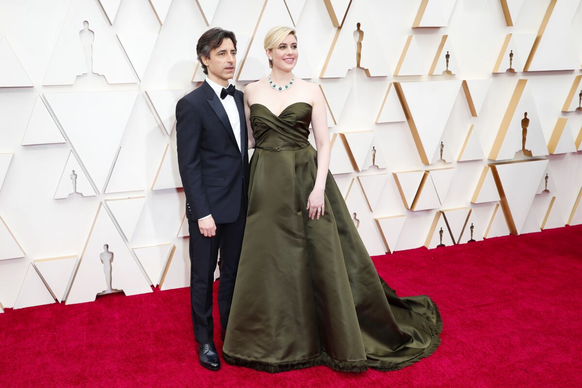 Noah Baumbach and Greta Gerwig on the Oscars red carpet