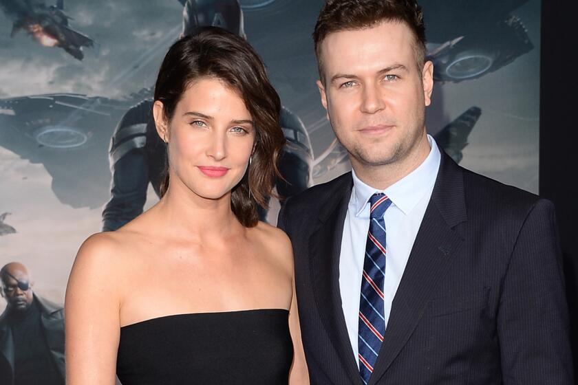 Actress Cobie Smulders, left, and husband actor Taran Killam are expecting their second child.