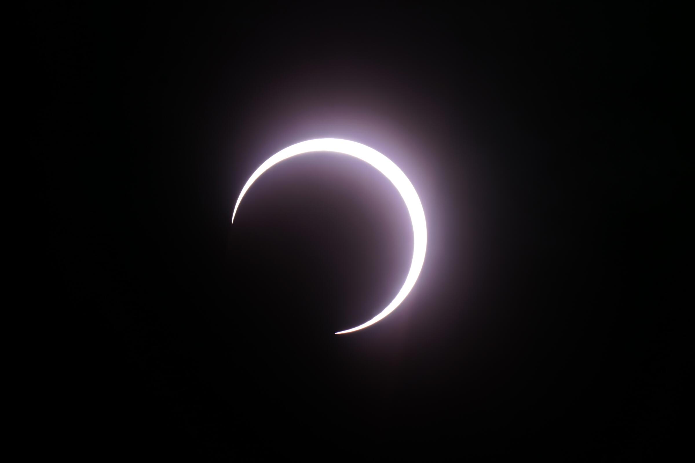 Rare solar eclipse occurs Thursday morning; Next eclipse viewable
