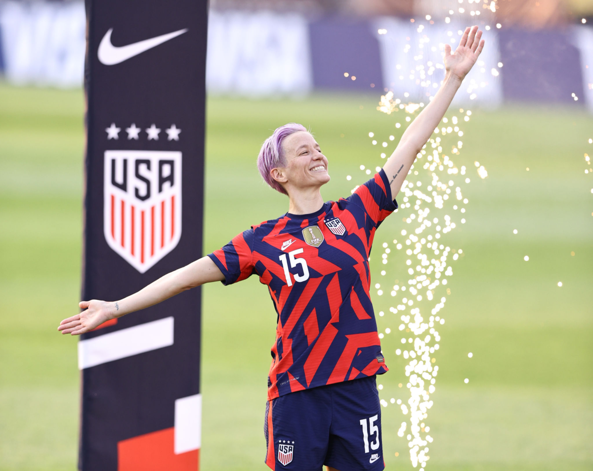 Megan Rapinoe #15 of the United States.