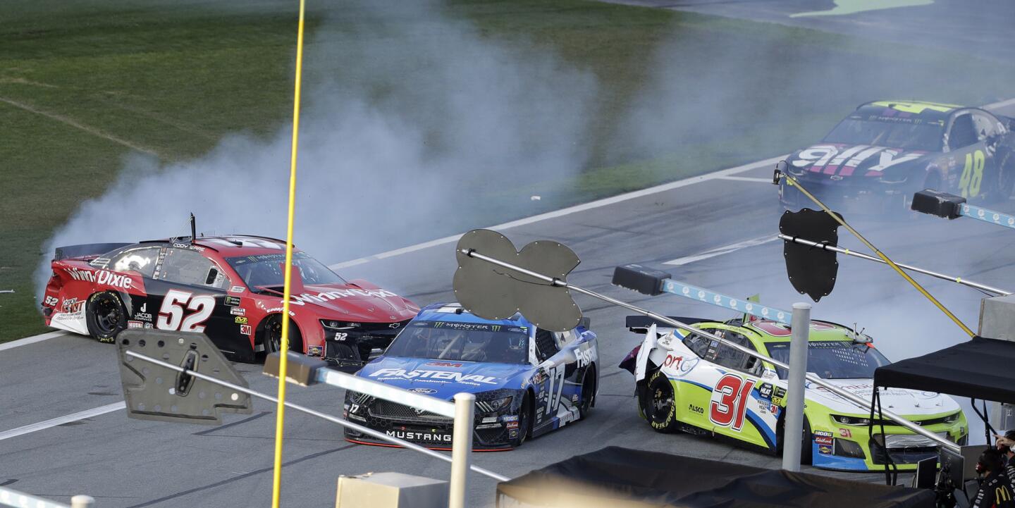 Cody Ware, Ricky Stenhouse Jr., Tyler Reddick